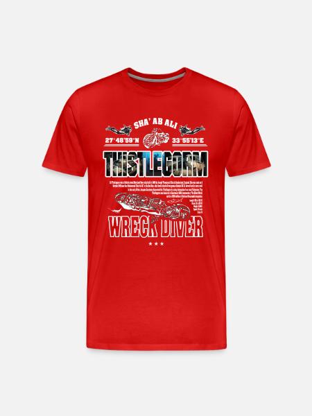 Wreck Thistlegorm Egypt Diving History - Men's Premium Organic T-Shirt - red