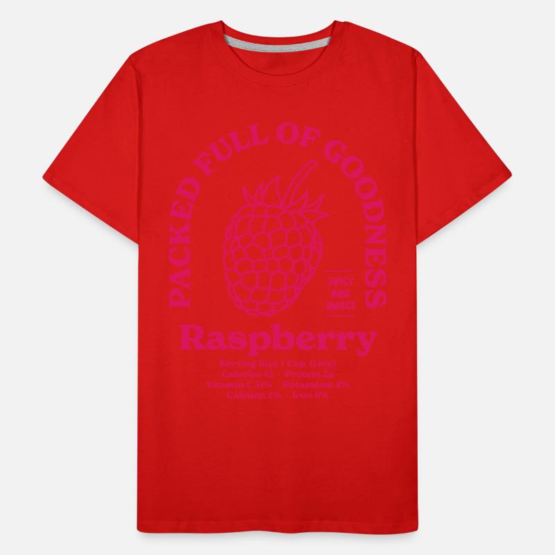 Raspberry Nutritional Men's Premium Organic T-Shirt