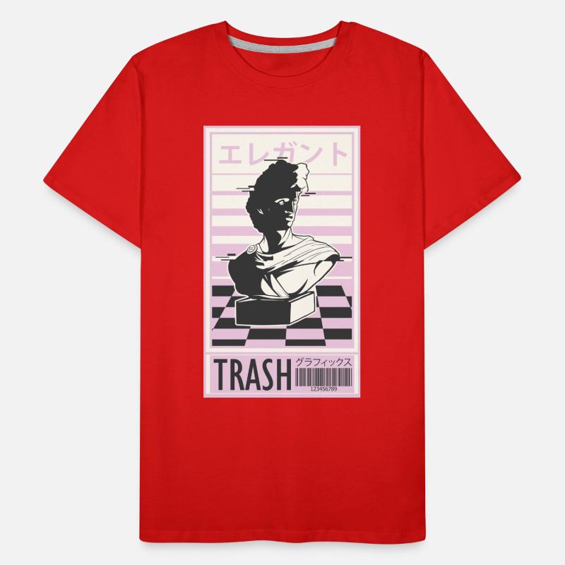 Trash 80s retro design Men's Premium Organic T-Shirt