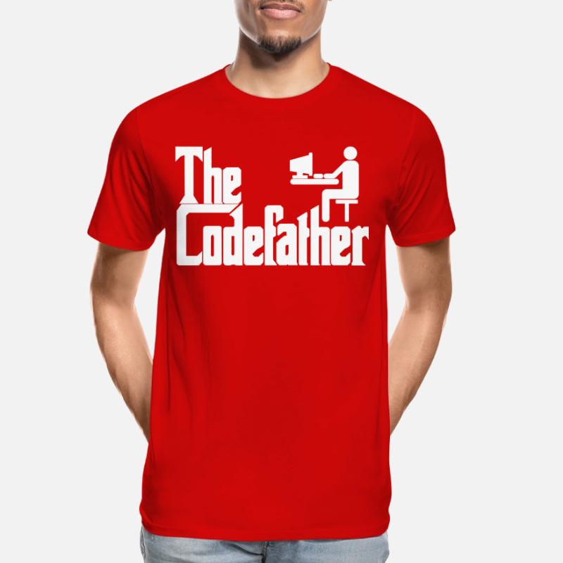 The Codefather Programmer PC Coding Gift Men's Premium Organic T-Shirt