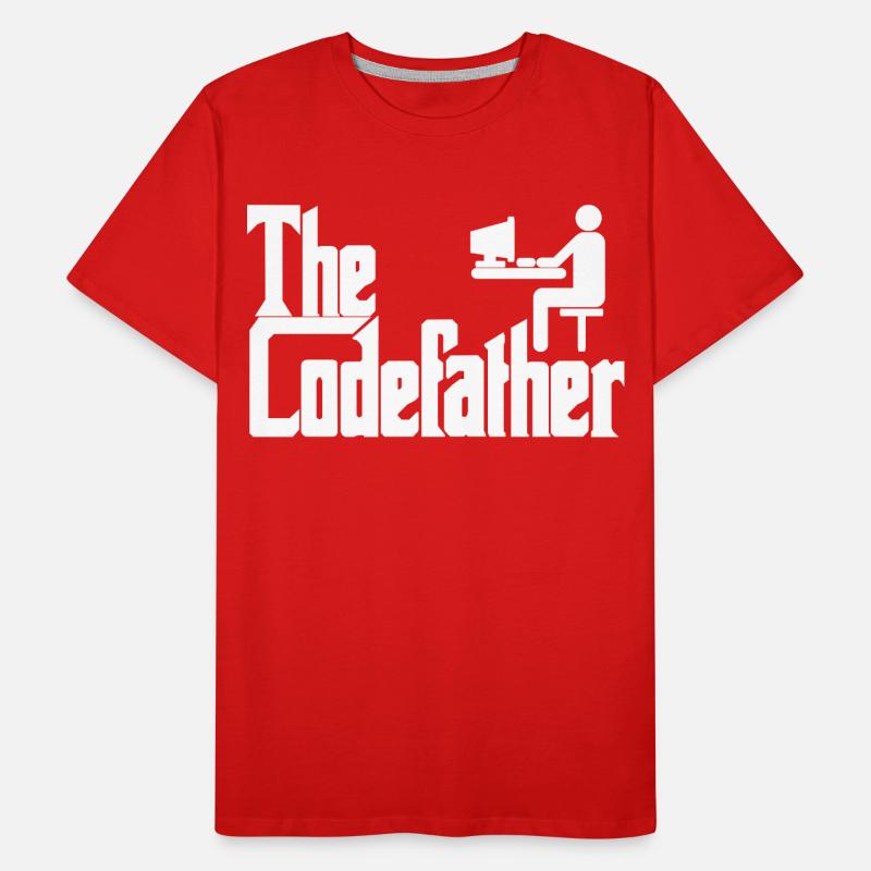 Le cadeau de codage PC Codefather Programmer T-shirt bio Premium Homme
