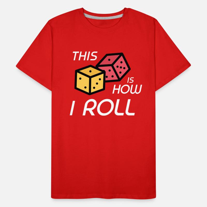 RPG Dice RPG jeu de société Nerd cadeau T-shirt bio Premium Homme