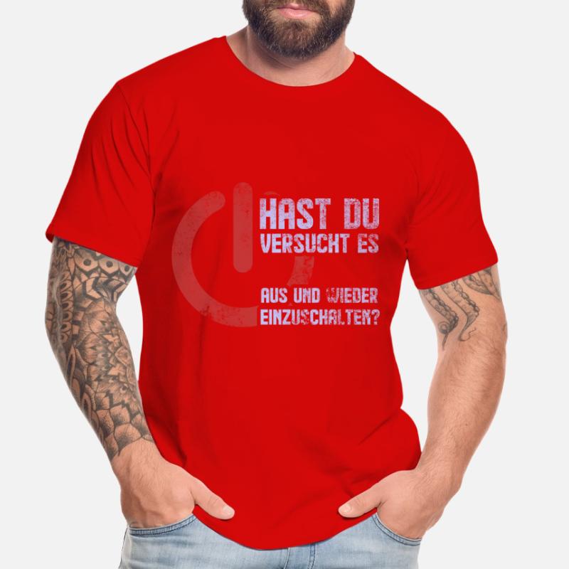 Off And Turn On Computer Scientist Nerd Men's Premium Organic T-Shirt