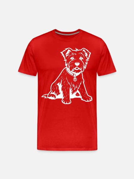 West Highland White Terrier - Men's Premium Organic T-Shirt - red