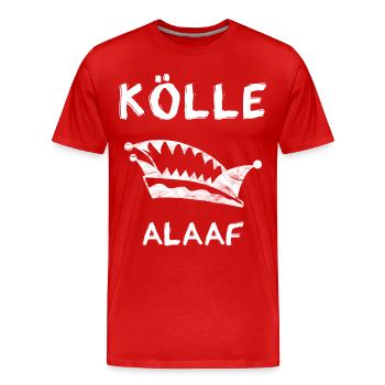 Karneval Köln - Kölle Alaaf - Männer Premium Bio T-Shirt - Rot - Vorne - Damien (186cm)