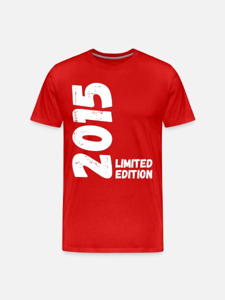 2015 Anniversaire en édition limitée - T-shirt bio Premium Homme - rouge
