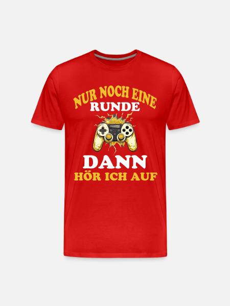 Gaming Spruch Gamer Sprüche - Männer Premium Bio T-Shirt - Rot