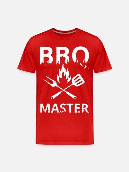 BBQ Master - Men's Premium Organic T-Shirt - red