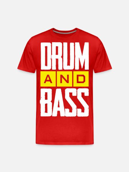 Drum&Bass 2k15 - Männer Premium Bio T-Shirt - Rot