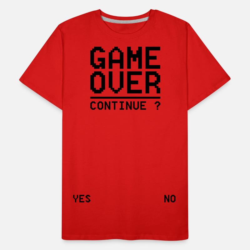 GAME OVER Continue S Men's Premium Organic T-Shirt