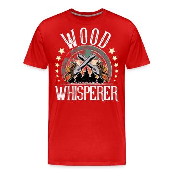 Bûcheron - T-shirt bio Premium Homme - rouge - Devant - Damien (186cm)