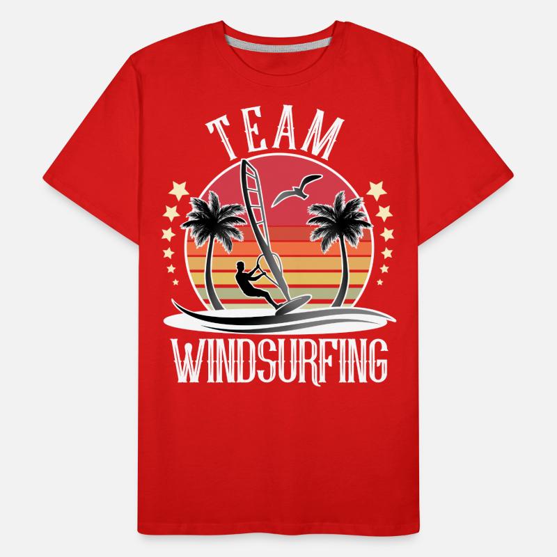 Windsurfing Windsurfer Windsurf Team Men's Premium Organic T-Shirt