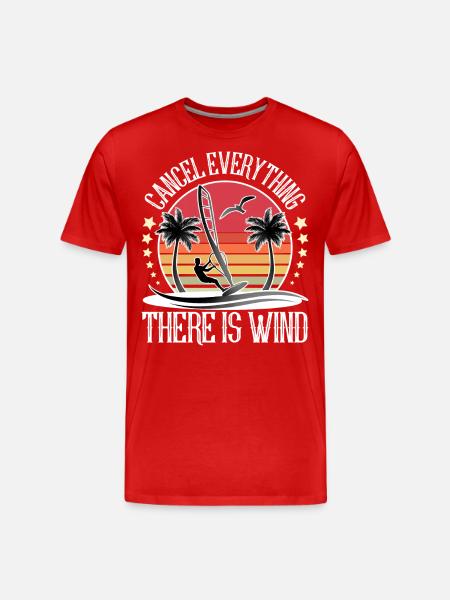 Windsurfing Windsurfer Windsurf - Men's Premium Organic T-Shirt - red
