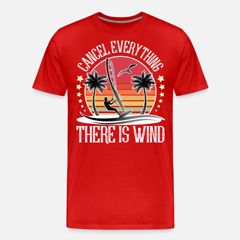 Windsurfing Windsurfer Windsurf - Men's Premium Organic T-Shirt - red
