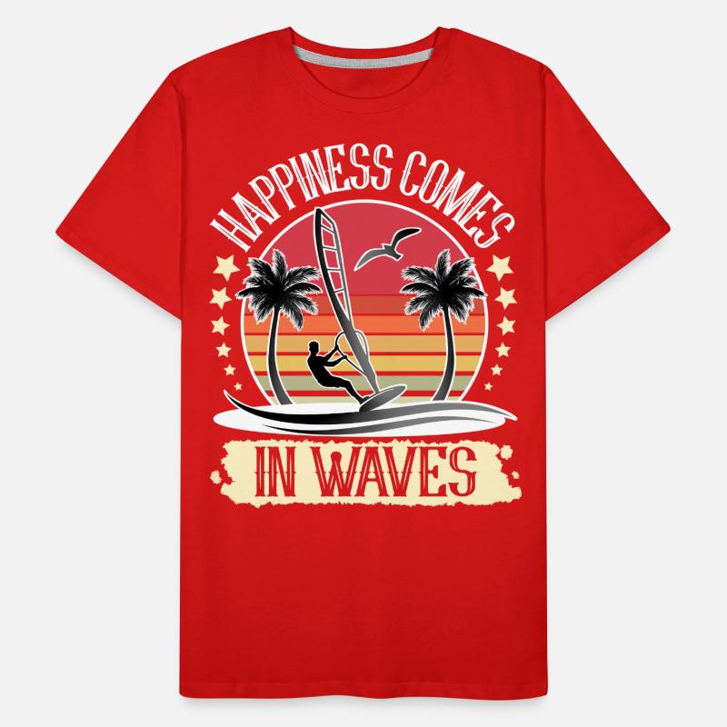 Windsurfing Windsurfer Windsurf Men's Premium Organic T-Shirt