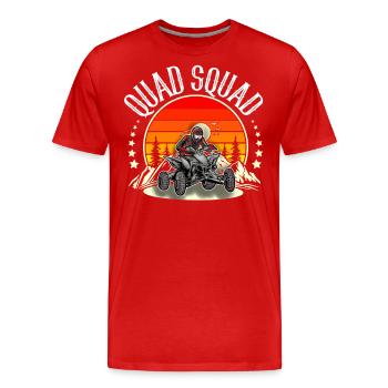 Quad ATV Offroad Quadfahrer - Männer Premium Bio T-Shirt - Rot - Vorne - Damien (186cm)