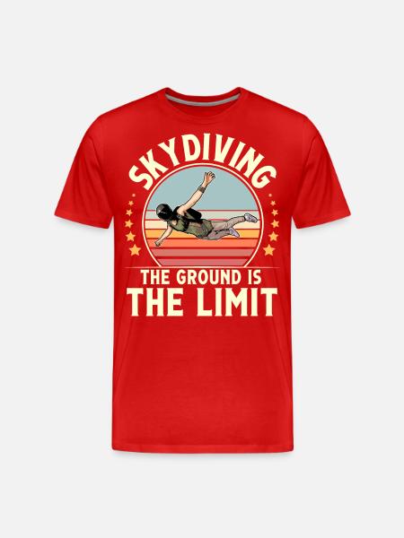 Skydiving Parachuting Parachute - Men's Premium Organic T-Shirt - red