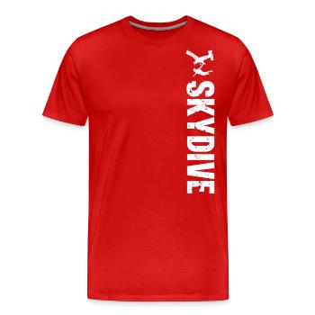 Fallschirmspringer Fallschirmspringen Fallschirm - Männer Premium Bio T-Shirt - Rot - Vorne - Damien (186cm)