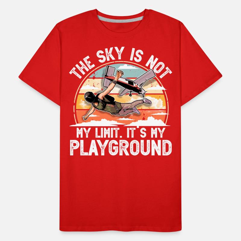 Skydiving Parachuting Parachute Men's Premium Organic T-Shirt