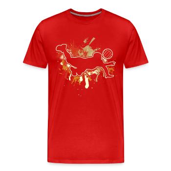 Volleyball - Men's Premium Organic T-Shirt - red - Front - Damien (186cm)