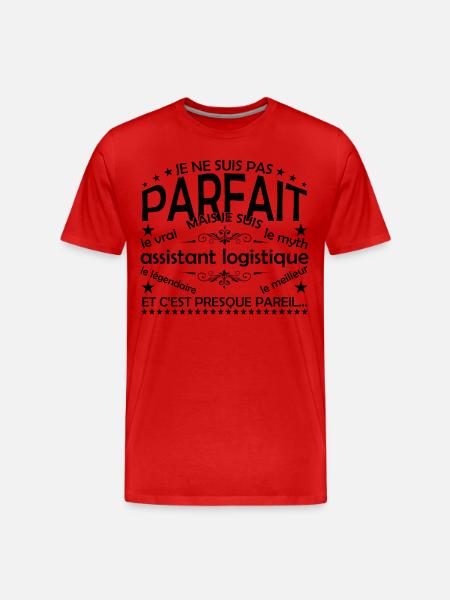 Logistik-Assistent Geschenk Logistik-Assistent l - Männer Premium Bio T-Shirt - Rot