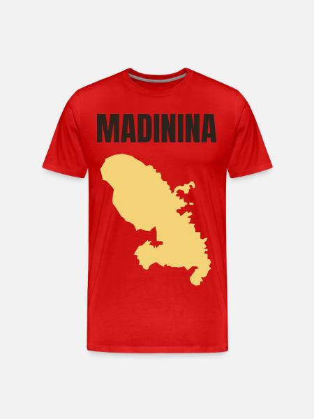 Madinina Martinique kort t-shirt - Herre Premium T-shirt økologisk - rød