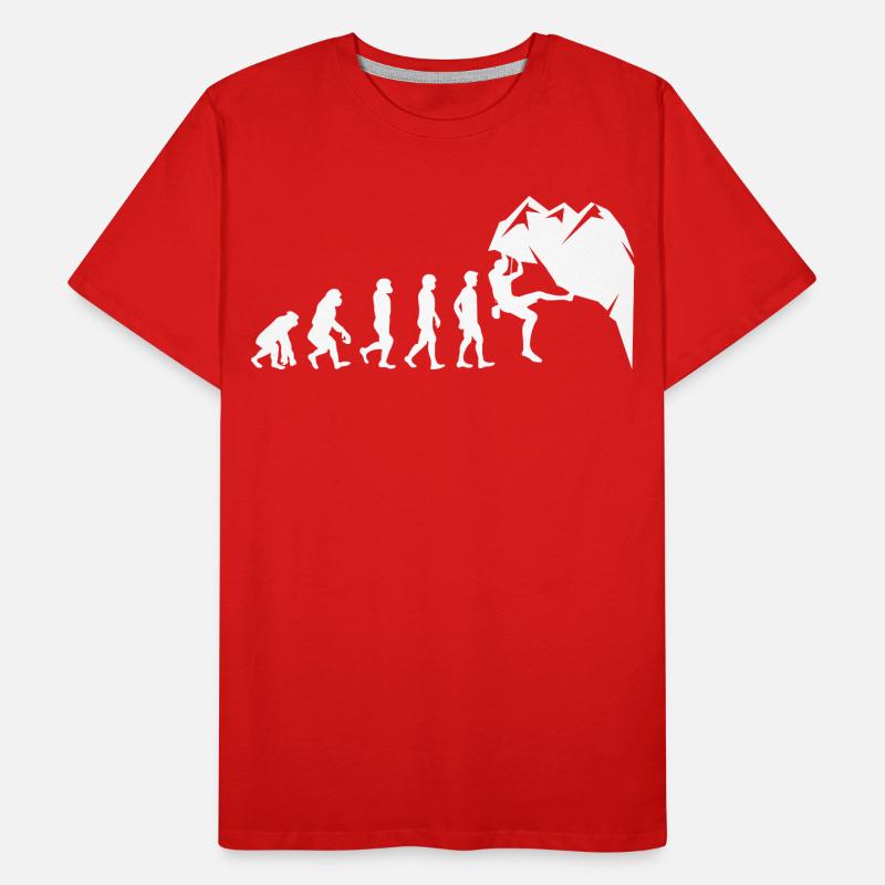 Klettern Boulder Wall Climber Evolution Männer Premium Bio T-Shirt