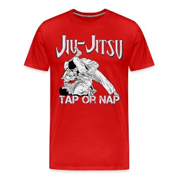 Jiu-Jitsu - Männer Premium Bio T-Shirt - Rot - Vorne - Damien (186cm)