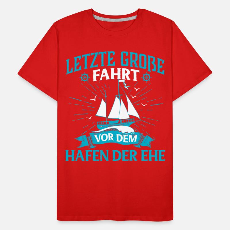 Junggesellenabschied Ehe Männer Premium Bio T-Shirt