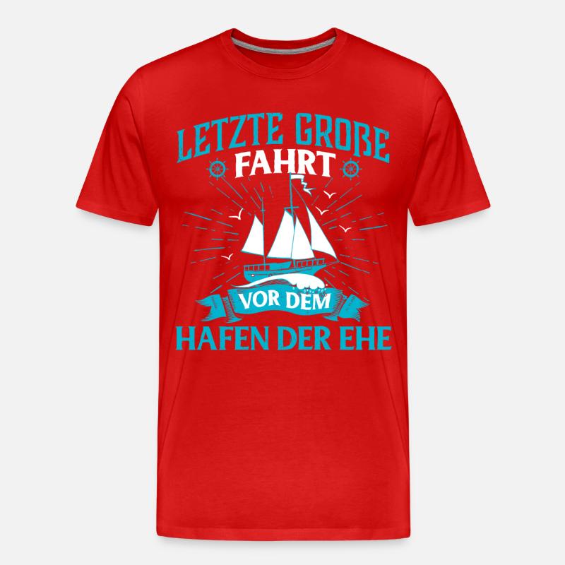 Junggesellenabschied Ehe - Männer Premium Bio T-Shirt - Rot