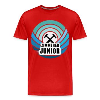 Zimmerer Sohn Kind Junge Junior Zimmerei - Männer Premium Bio T-Shirt - Rot - Vorne - Damien (186cm)