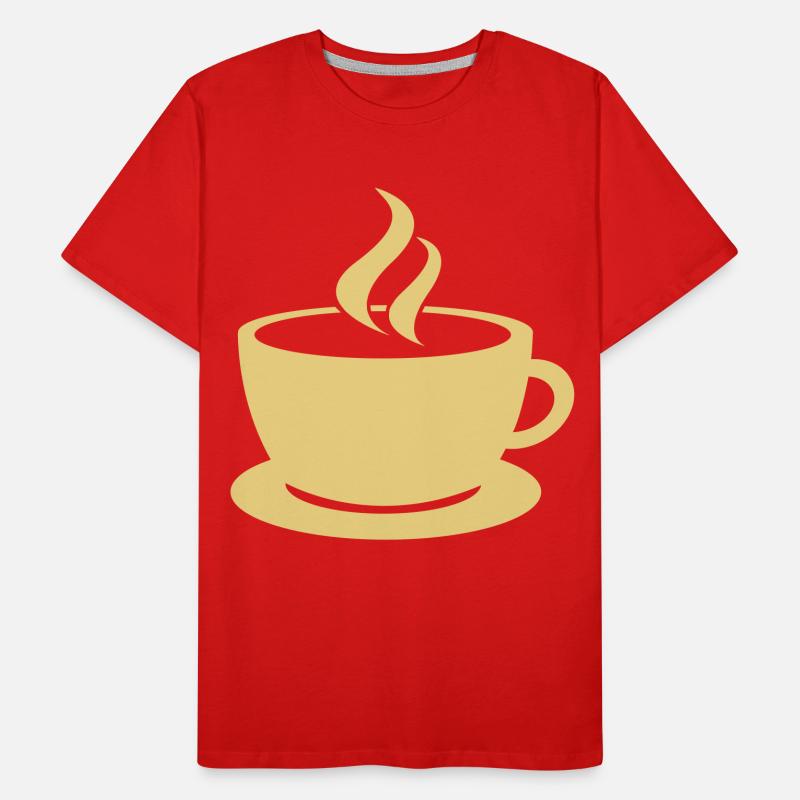 coffee cup tea cafe Männer Premium Bio T-Shirt