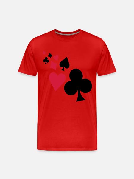 pokers - Men's Premium Organic T-Shirt - red