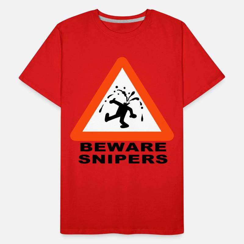 Beware Snipers Men's Premium Organic T-Shirt