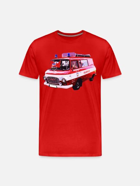Barkas B1000 Feuerwehr - Männer Premium Bio T-Shirt - Rot