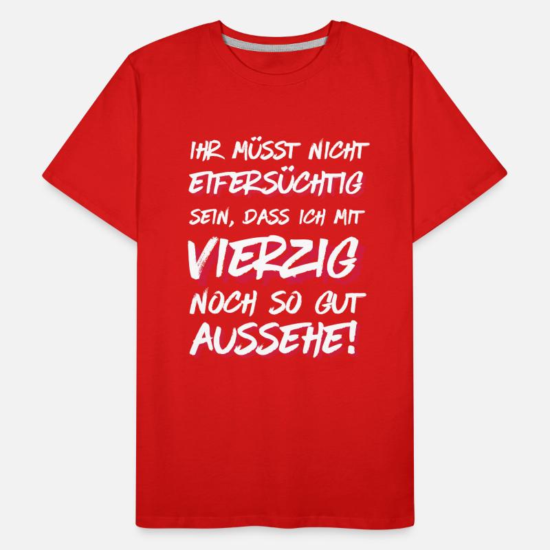 Gut aussehen mit Vierzig! Männer Premium Bio T-Shirt