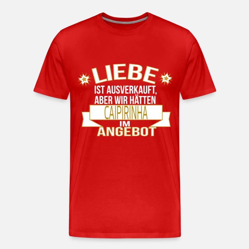 CAIPIRINHA - Männer Premium Bio T-Shirt - Rot