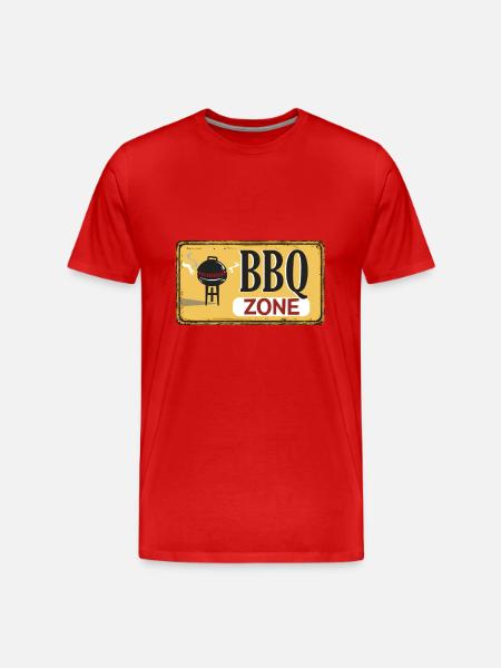 bbqzone - Men's Premium Organic T-Shirt - red