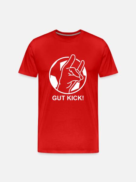 Fußball Kreisliga - Männer Premium Bio T-Shirt - Rot