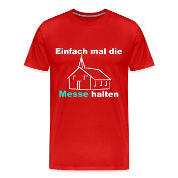 Jetez un oeil à la foire - T-shirt bio Premium Homme - rouge - Devant - Damien (186cm)