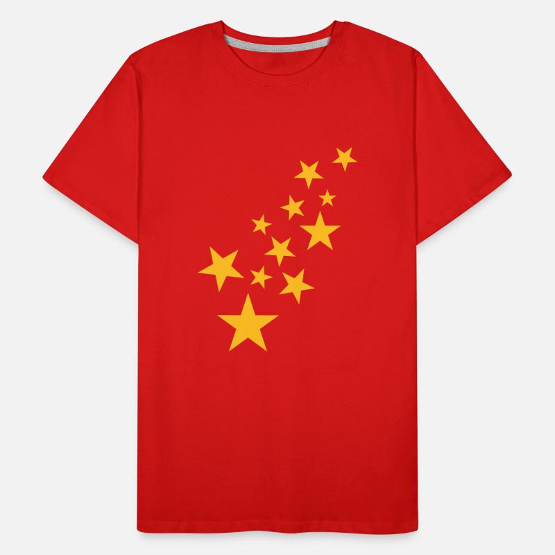 Stern Symbol Sternchen Muster Männer Premium Bio T-Shirt