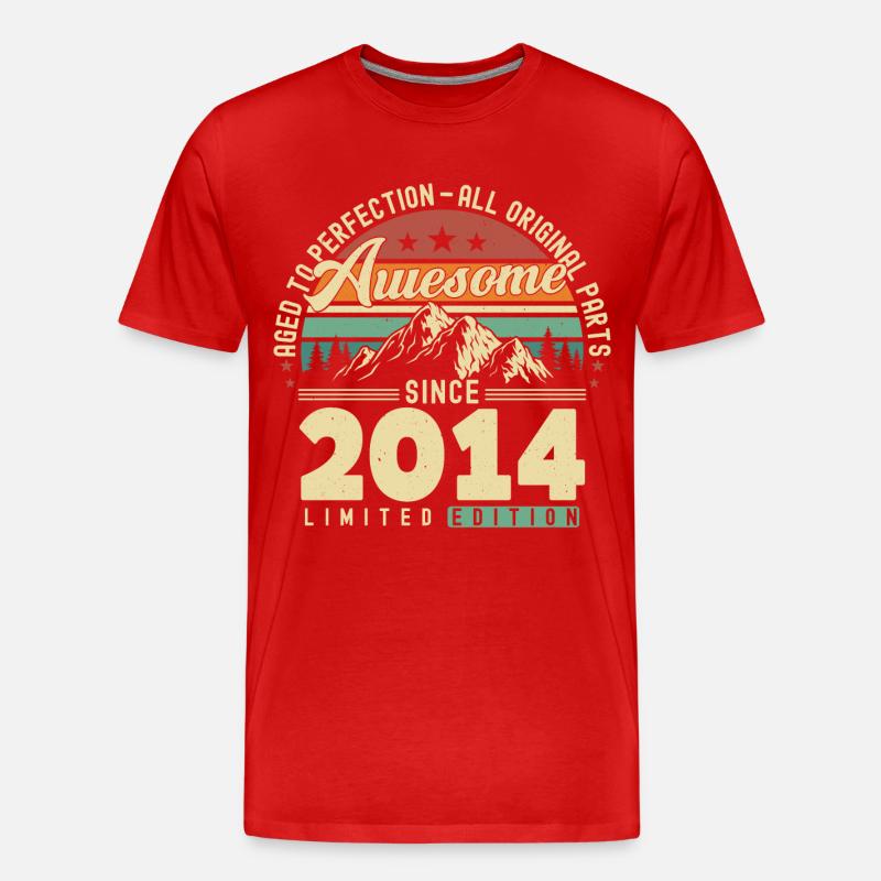 Großartig seit 2014 - Männer Premium Bio T-Shirt - undefined