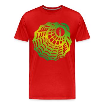 Badminton (License-To-Smash-Edition) - T-shirt bio Premium Homme - rouge - Devant - Damien (186cm)
