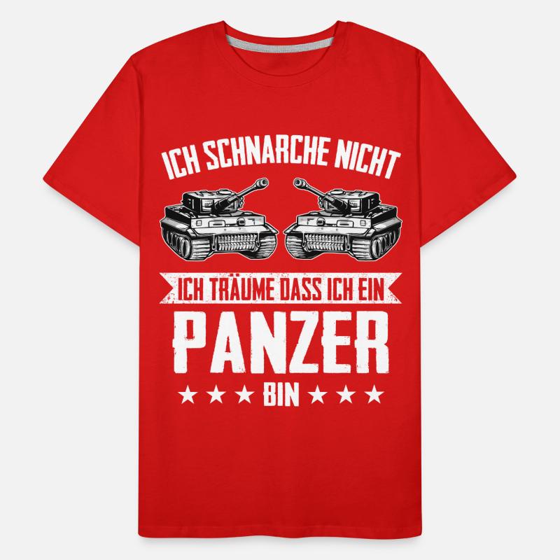 Panzer Kampfpanzer Panzerkampfwagen Panzerfahrer Männer Premium Bio T-Shirt