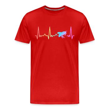Abeilles, apiculteurs, apiculteurs - T-shirt bio Premium Homme - rouge - Devant - Damien (186cm)