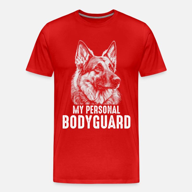 Malinois Hund - Männer Premium Bio T-Shirt - Rot