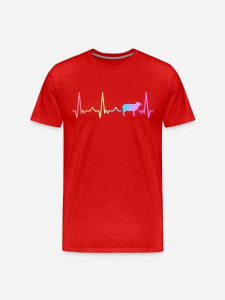 Sheep Sheep Farmer Lamb Farmer - Men's Premium Organic T-Shirt - red