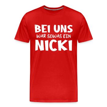 Ostdeutschland Osten Ossi DDR Heimat Ostblock - Männer Premium Bio T-Shirt - Rot - Vorne - Damien (186cm)