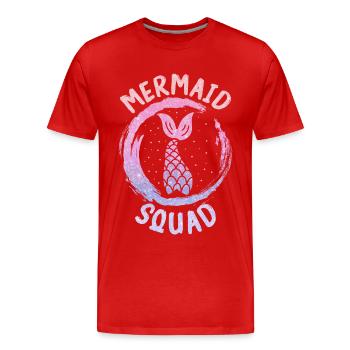 Mermaid Fable Mermaids Conte de fées - T-shirt bio Premium Homme - rouge - Devant - Damien (186cm)