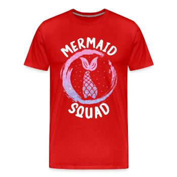 Mermaid Fable Mermaids Conte de fées - T-shirt bio Premium Homme - rouge - Devant - Damien (186cm)